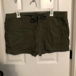 Army green shorts
